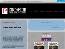 Tablet Screenshot of phosphenepublishing.com